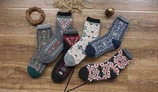 Носки женские теплые “Komax” №S8811-3 узоры (12 пар)