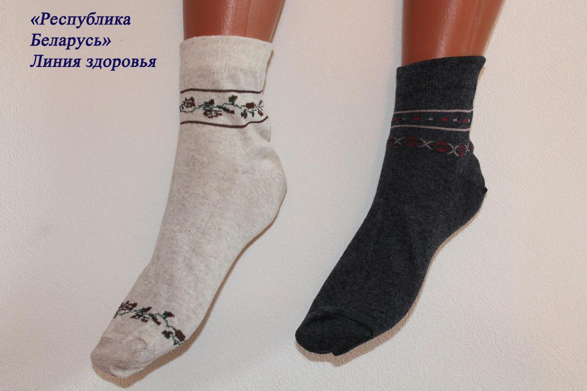 Носки женские тонкие “Беларусь” орнамент (10 пар)