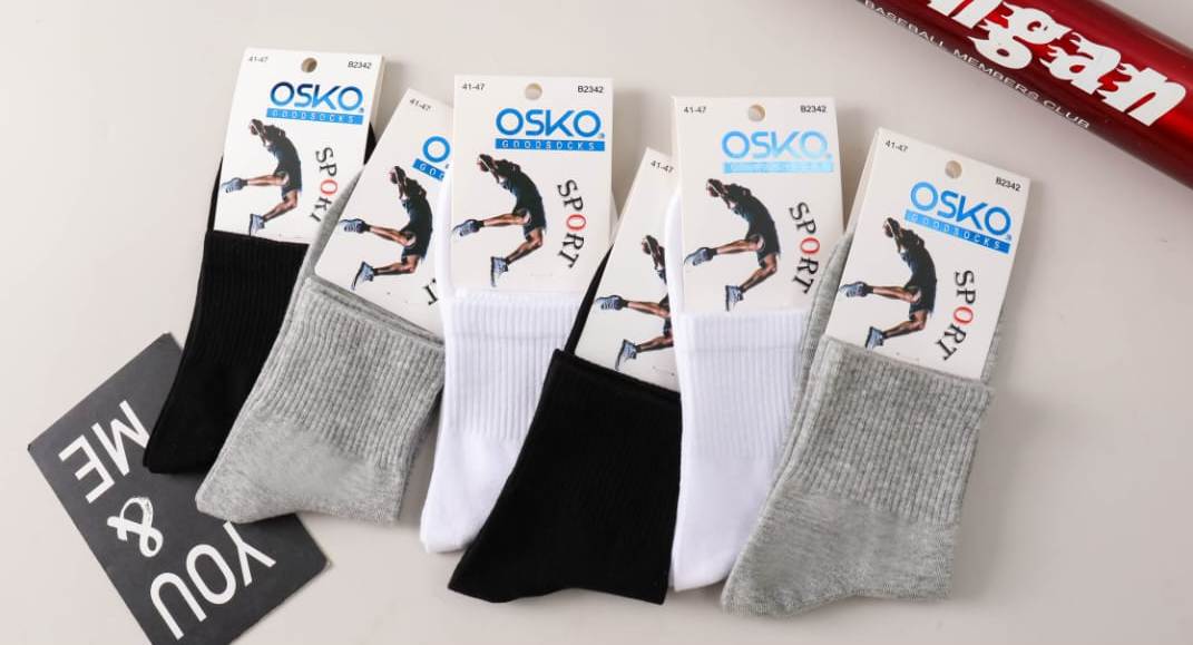 Носки мужские тонкие “Osko” №В2343, В2342, 2341 спорт (12 пар)