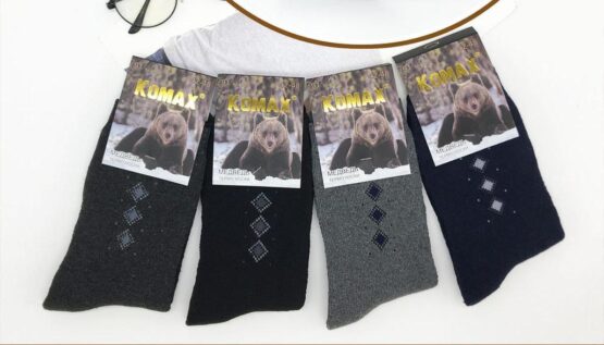 Носки мужские теплые “Komax” №91 мишка (12 пар)