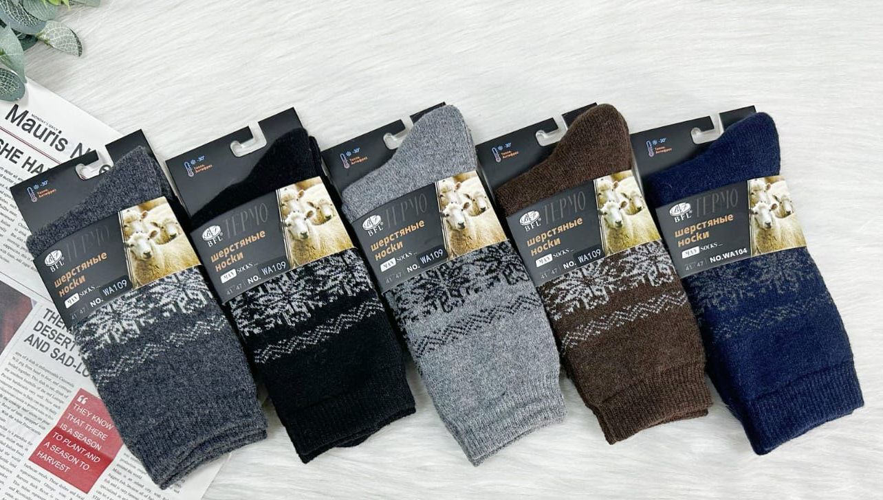 Носки мужские теплые “BFL” №WA109 шерсть (10 пар)