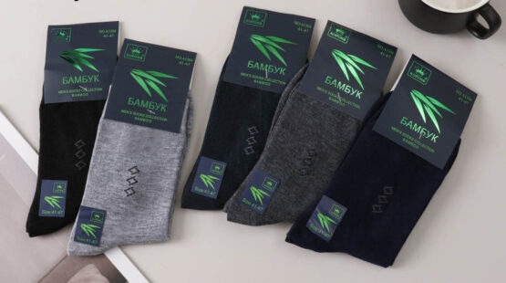 Носки мужские тонкие “Корона” №А1304 бамбук (12 пар)