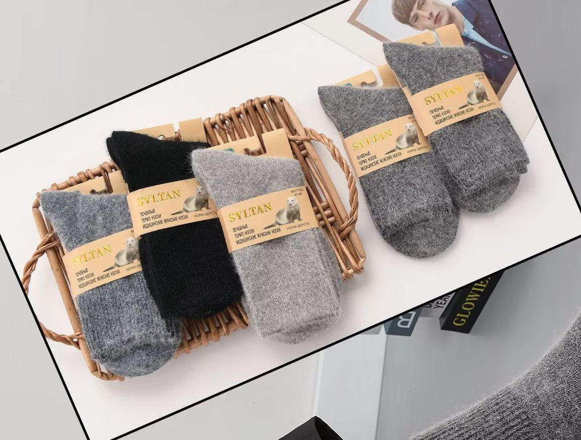 Носки мужские теплые “Syltan” №7148 норка (10 пар)