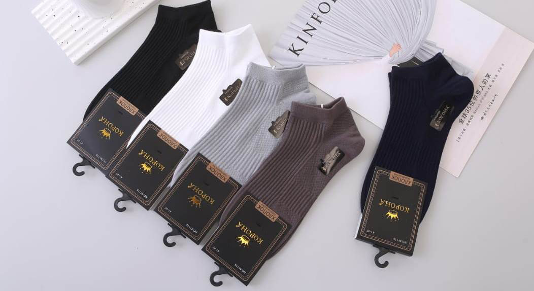 Носки мужские короткие “Корона” №AY116 рубчик (10 пар)