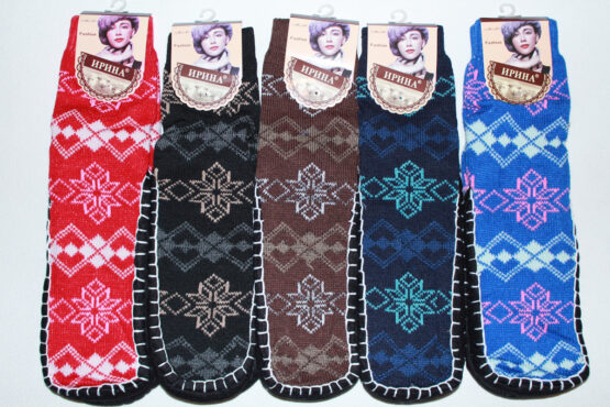 Носки с подошвой женские “Ирина” №1018, 1012 (12 пар)