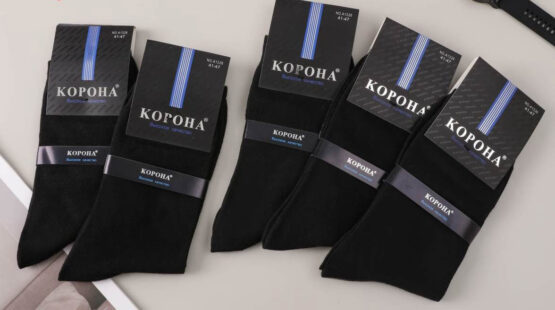 Носки мужские тонкие “Корона” №А1326 (12 пар)