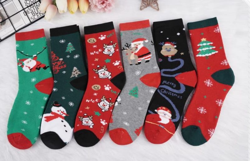 Носки женские теплые “BFL” №НВ53, НВ65, НВ72 махровые, новый год (12 пар)