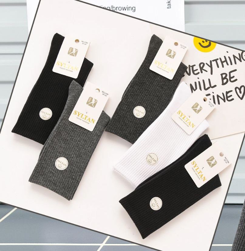 Носки женские тонкие “Syltan” №2189 однотонные, высокие (10 пар)