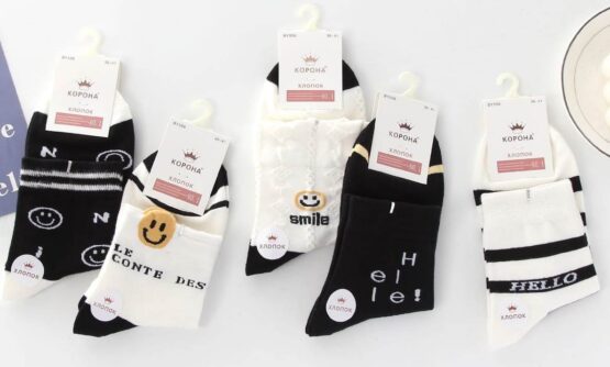 Носки женские тонкие “Корона” №556 смайл (10 пар)