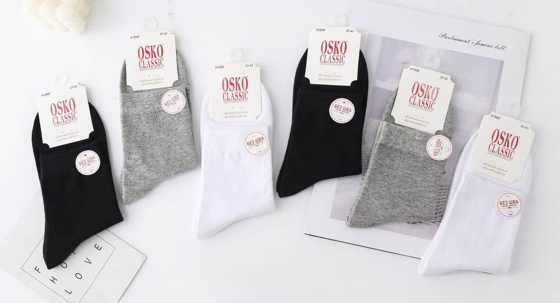 Носки женские тонкие “Osko” №А1668 (10 пар)