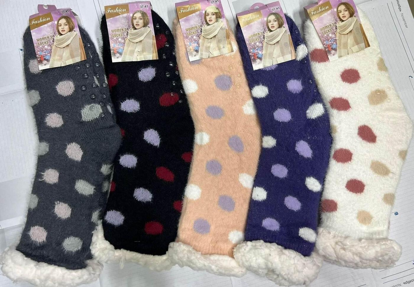 Носки женские меховые “Fashion, Ирина” №1020, 1031 (12 пар)