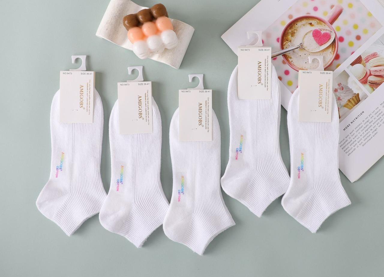 Носки женские короткие “Amigobs” №9473 рубчик (10 пар)