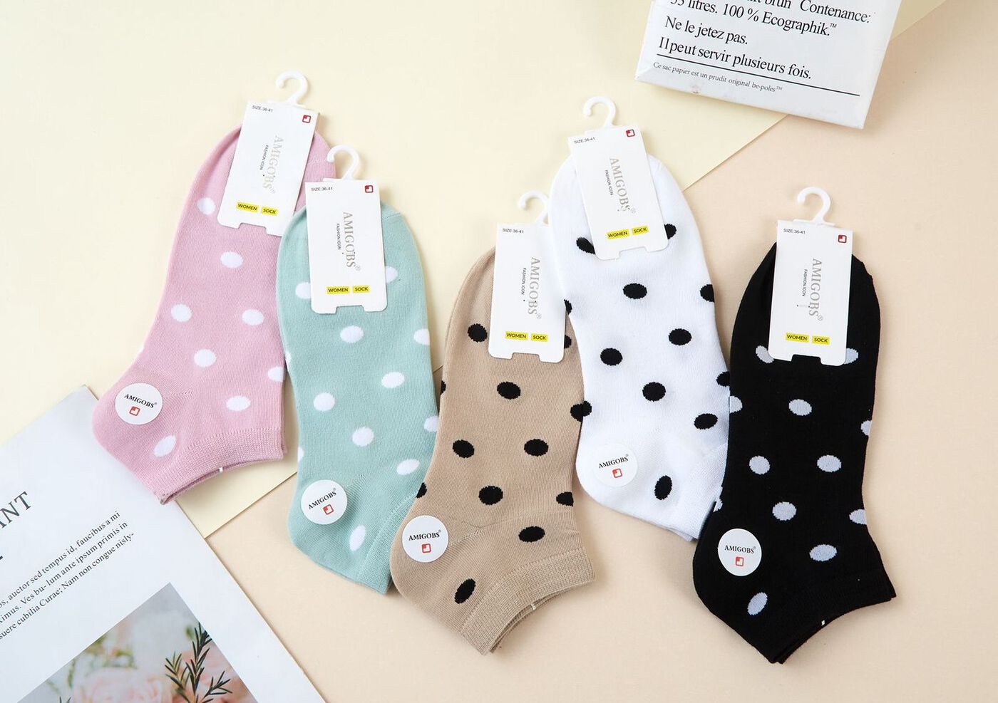 Носки женские короткие “Amigobs” №7020 (10 пар)