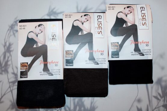 Колготки женские “Elise’s” №821 (42-48, 48-54, 54-60) с мехом