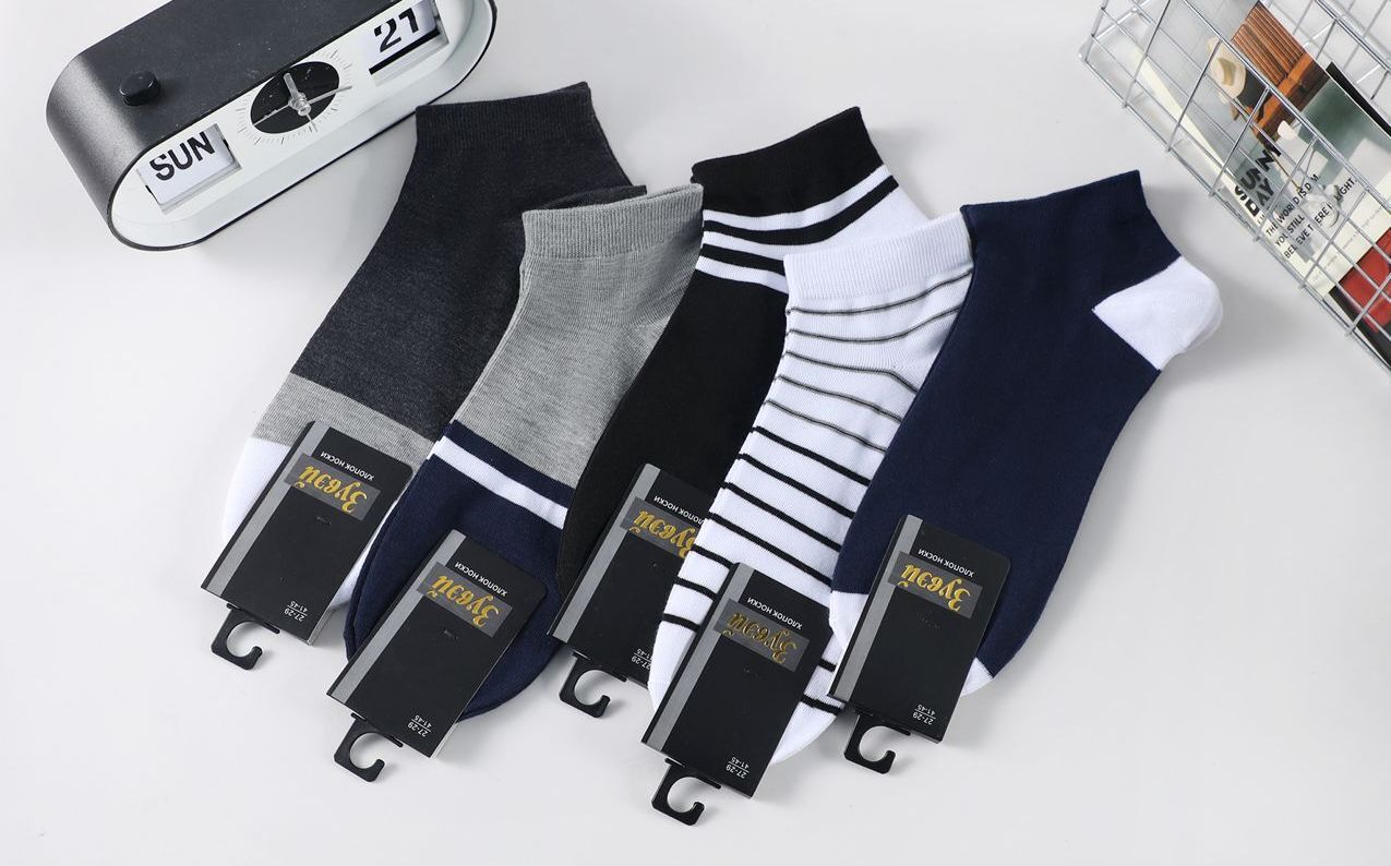 Носки мужские короткие “Зувэй” №1178 полоска (10 пар)