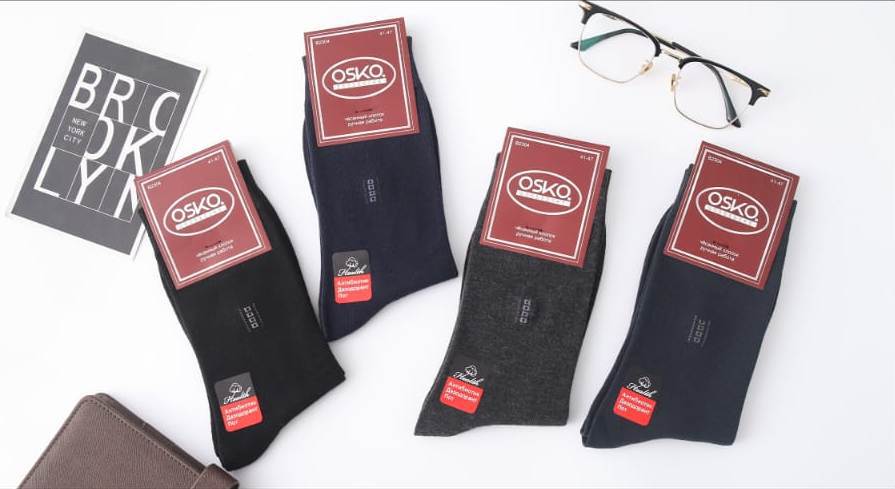 Носки мужские тонкие “Osko” №В2304 (12 пар)