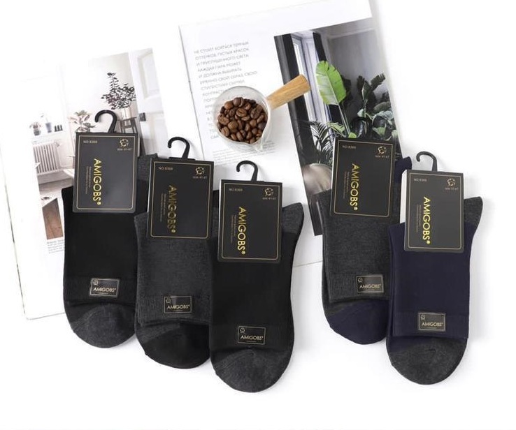 Носки мужские тонкие “Amigobs” №8369 (10 пар)