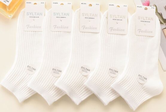 Носки женские короткие “Syltan” №2273 рубчик (10 пар)