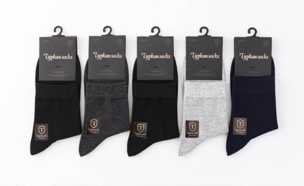 Носки мужские тонкие “Turkan” №9122 р.38-42 (10 пар)