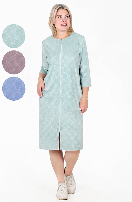 Халат женский “Лотос. Марго” №Х-462 (46-62) велюр