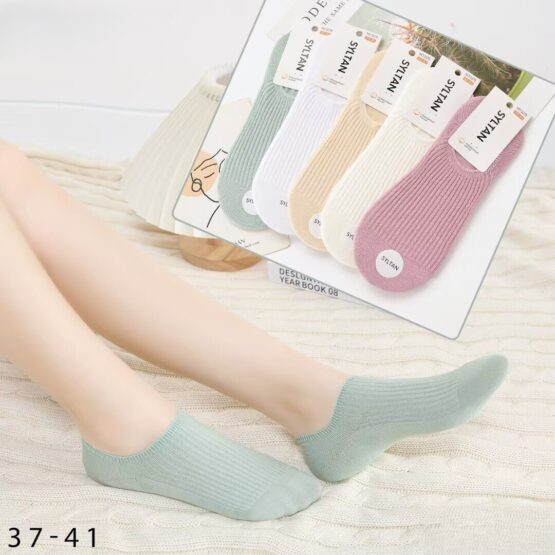 Следки женские хлопок “Syltan” №2278 глубокие, рубчик (10 пар)