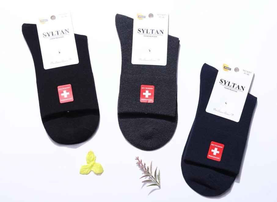Носки мужские тонкие “Syltan” №9297 медик (10 пар)