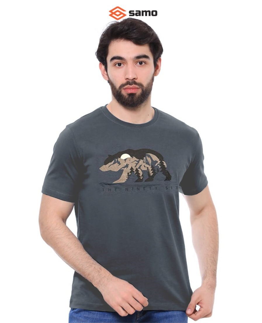 Футболка мужская “Samo” (48-56, M-3XL) хлопок, принт