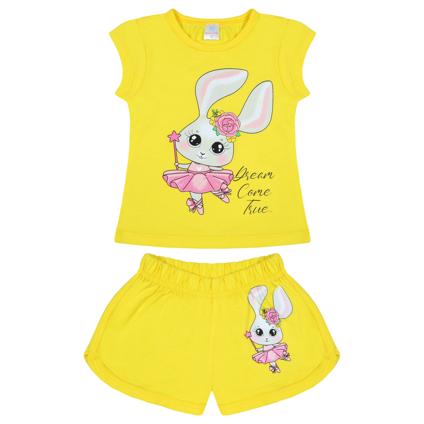 Комплект детский “Bonito” №0004 (1-4 лет) футболка и шорты на девочку