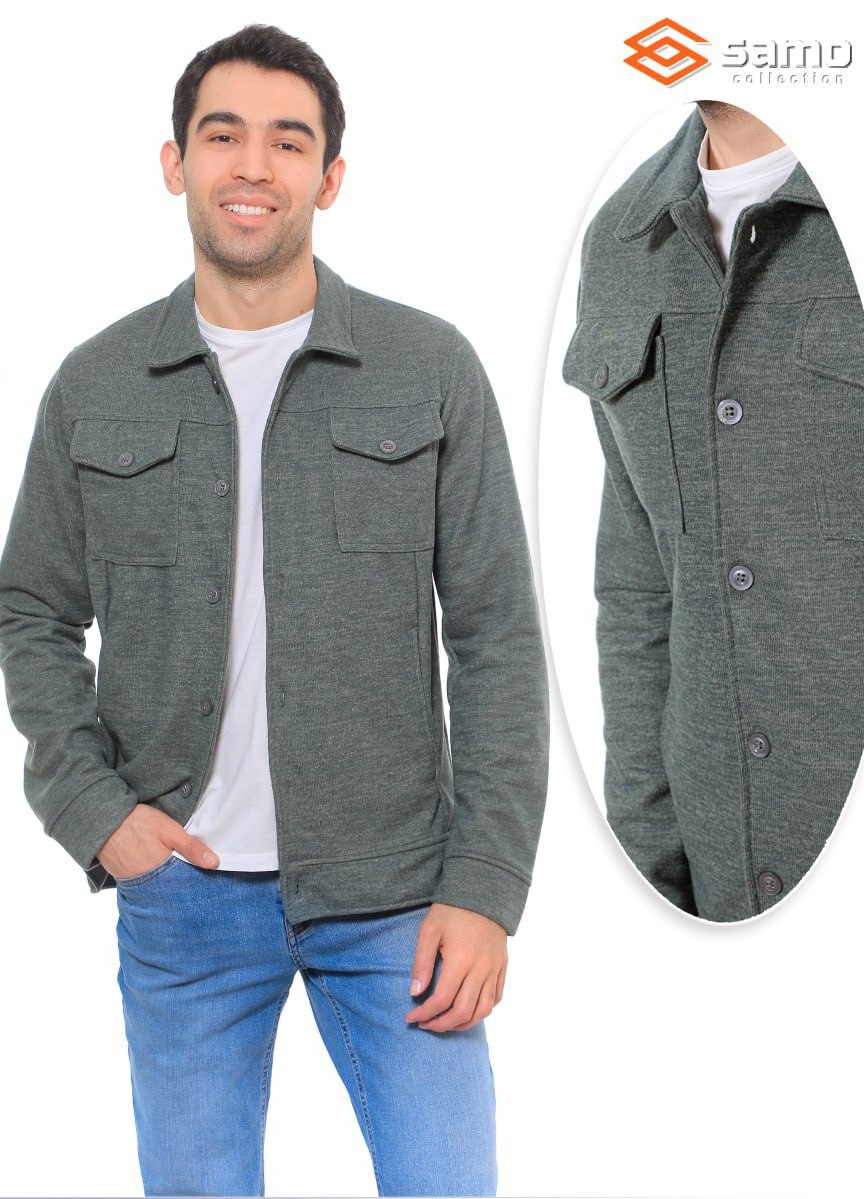 Джемпер мужской “Samo” №М8058 (M-3XL) на пуговицах