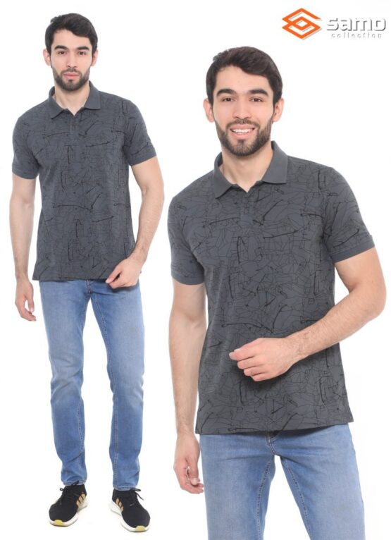 Рубашка-поло мужская “Samo” №М5858R, M5992 (M-3XL) короткий рукав