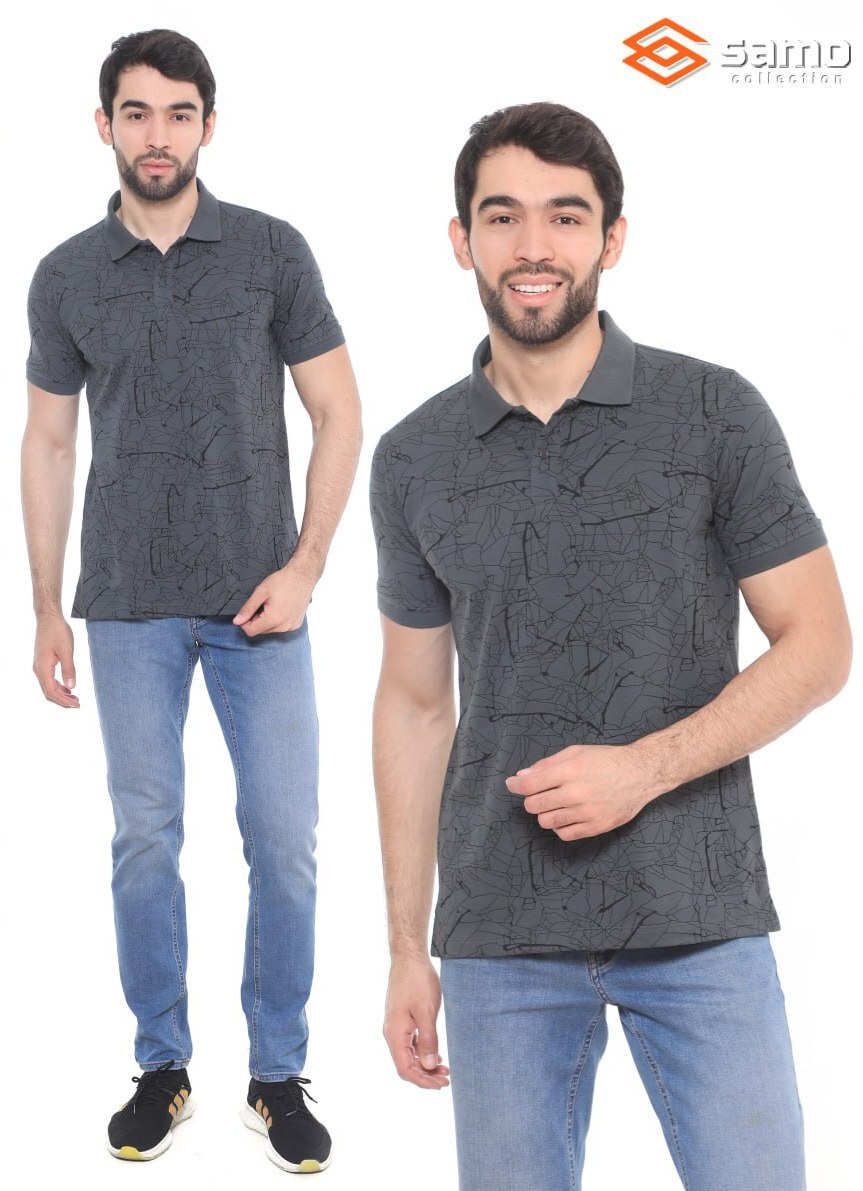 Рубашка-поло мужская “Samo” №М5858R, M5992 (M-3XL) короткий рукав