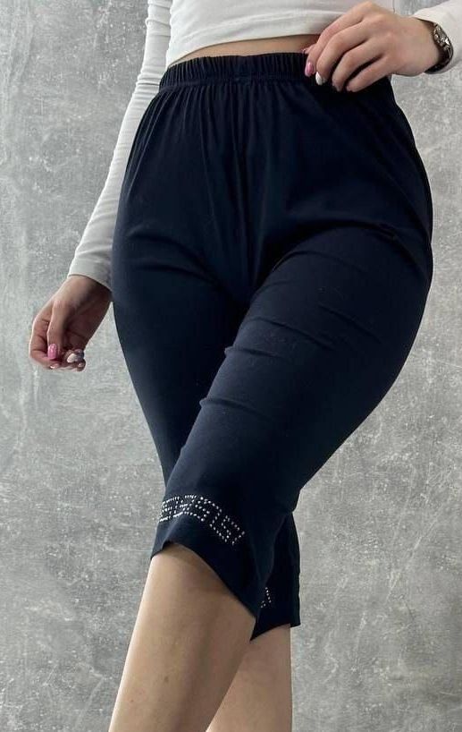 Бриджи женские “Голден” (48-62) со стразами