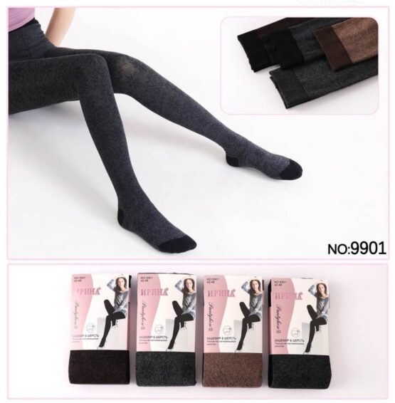 Колготки женские “Ирина” №9901, 9904 (42-48, 48-54, 54-60) кашемир, рисунок