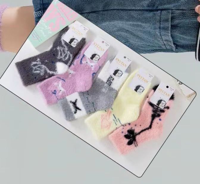 Носки детские теплые “Syltan” №4155 (6-8, 8-10, 10-12) норка (10 пар)