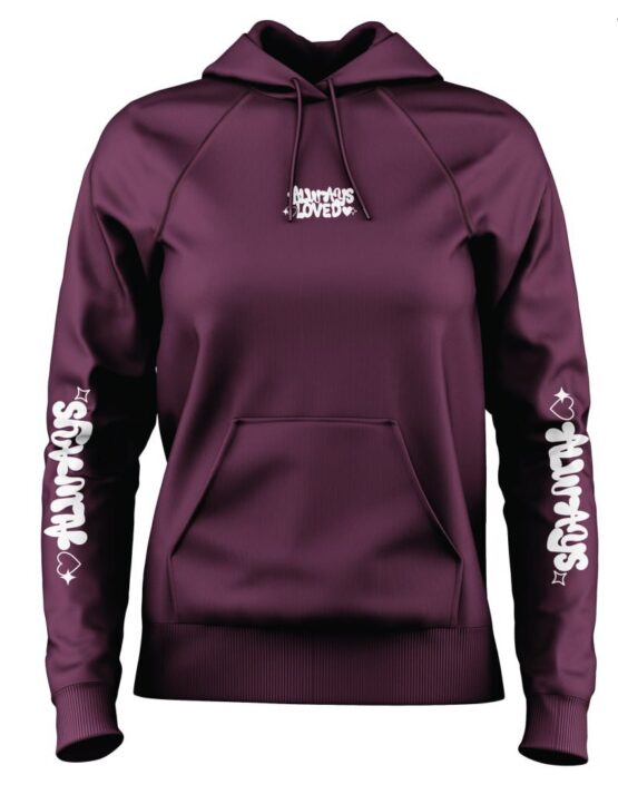 Толстовка женская “Samo” №W17041N (M-3XL) начес, вышивка