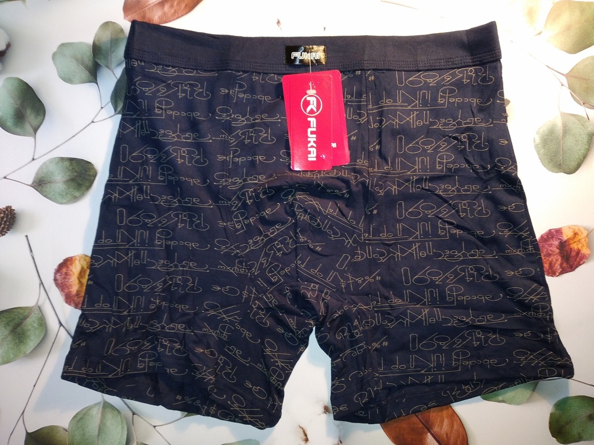 Боксеры мужские «Fukai» (5XL-8XL) бамбук, удлиненные, упаковка 2 штуки