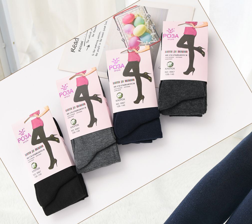 Колготки подростковые “Роза” №9924, 9967 (128-164) однотонные