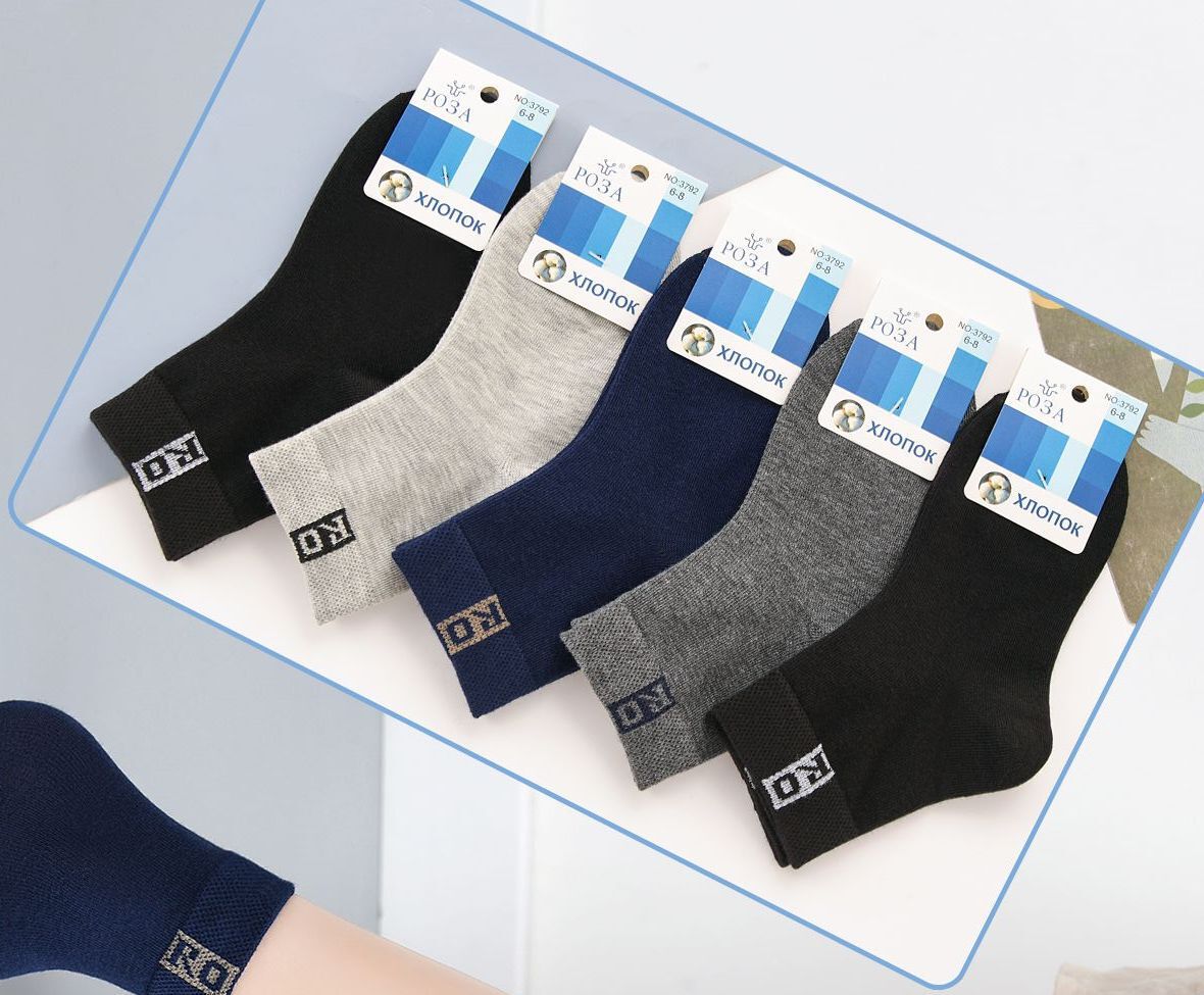 Носки детские тонкие “Роза” №3792 (6-8, 8-10, 10-12) (10 пар)