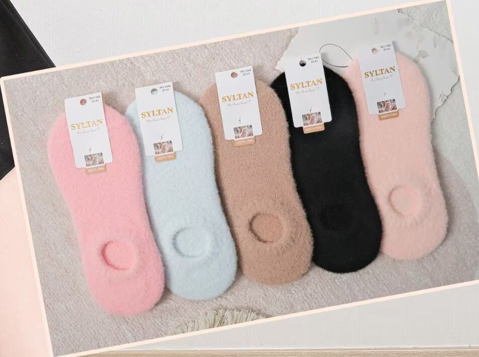 Следки женские теплые “Syltan” №1342 лама (10 пар)