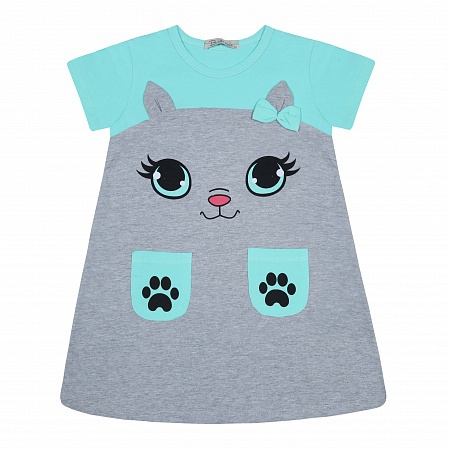 Платье детское “Bonito” №1567 (3-7 лет) мордочки