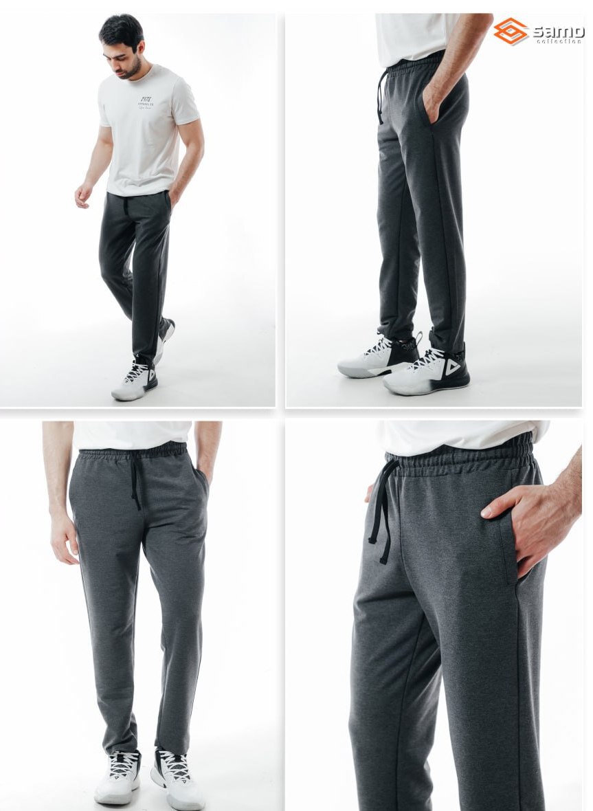 Брюки мужские “Samo” №М8528 (M-3XL, 48-56) 2-нитка, однотонные, прямые