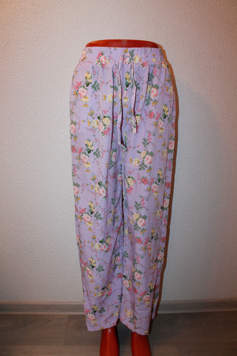 Брюки женские “Наташа” №С206 (6XL) с цветами