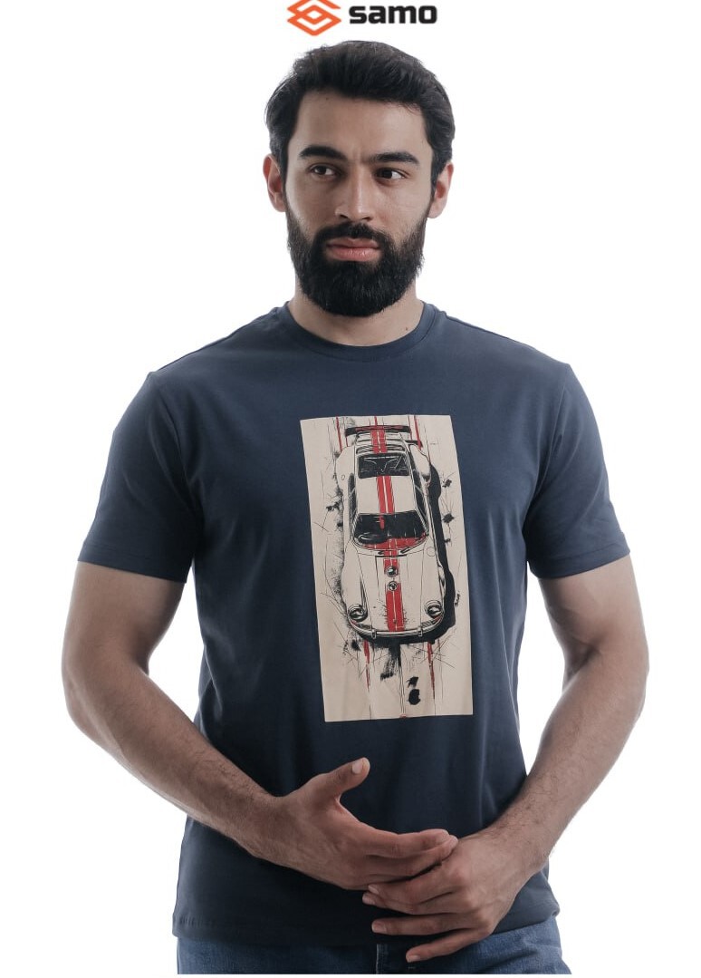 Футболка мужская “Samo” (48-56, M-3XL) лайкра, принт