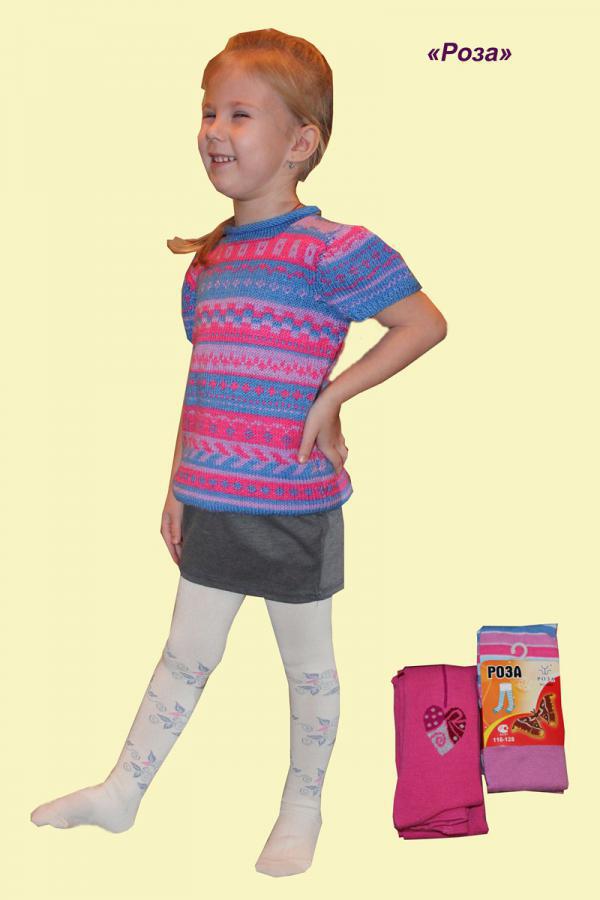 Колготки детские “Роза” №9981, 9980 (68-164) с рисунком