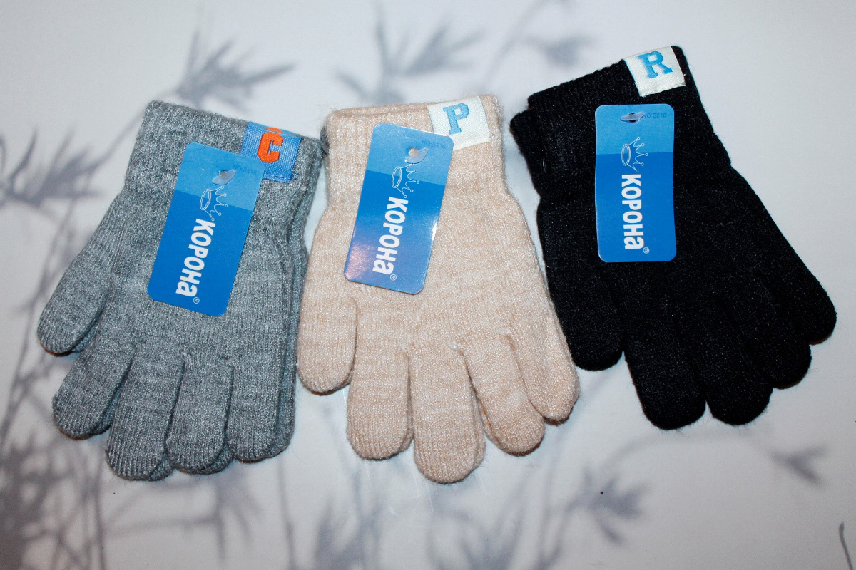 Перчатки детские “Корона” №Е5148 (12 пар)