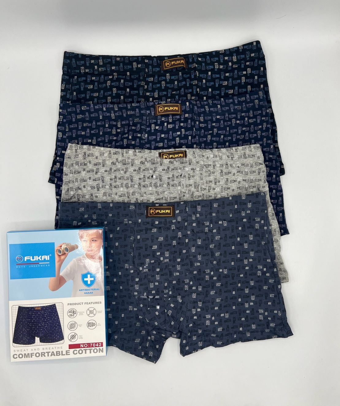 Боксеры подростковые “Fukai-хлопок” (M-2XL) 2 штуки