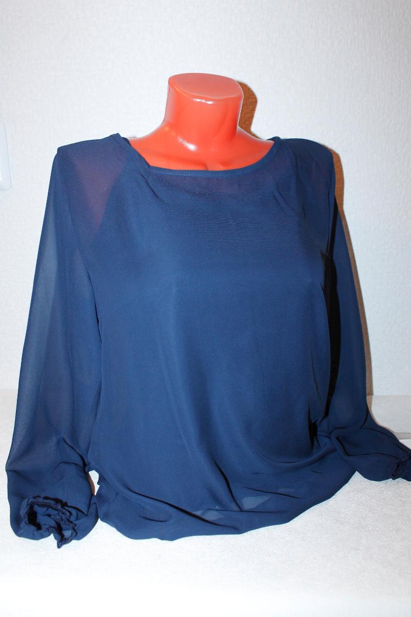 Комплект женский “Шарлиз-топ и лонгслив” №156 (46-56)