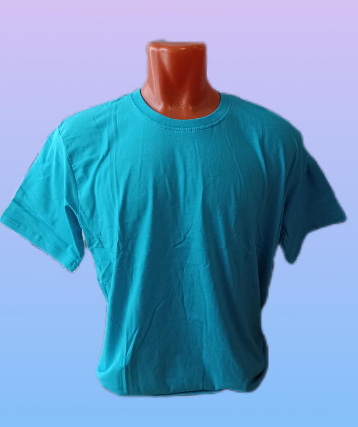 Футболка мужская “Gold Max” (48-56) однотонная и в полоску