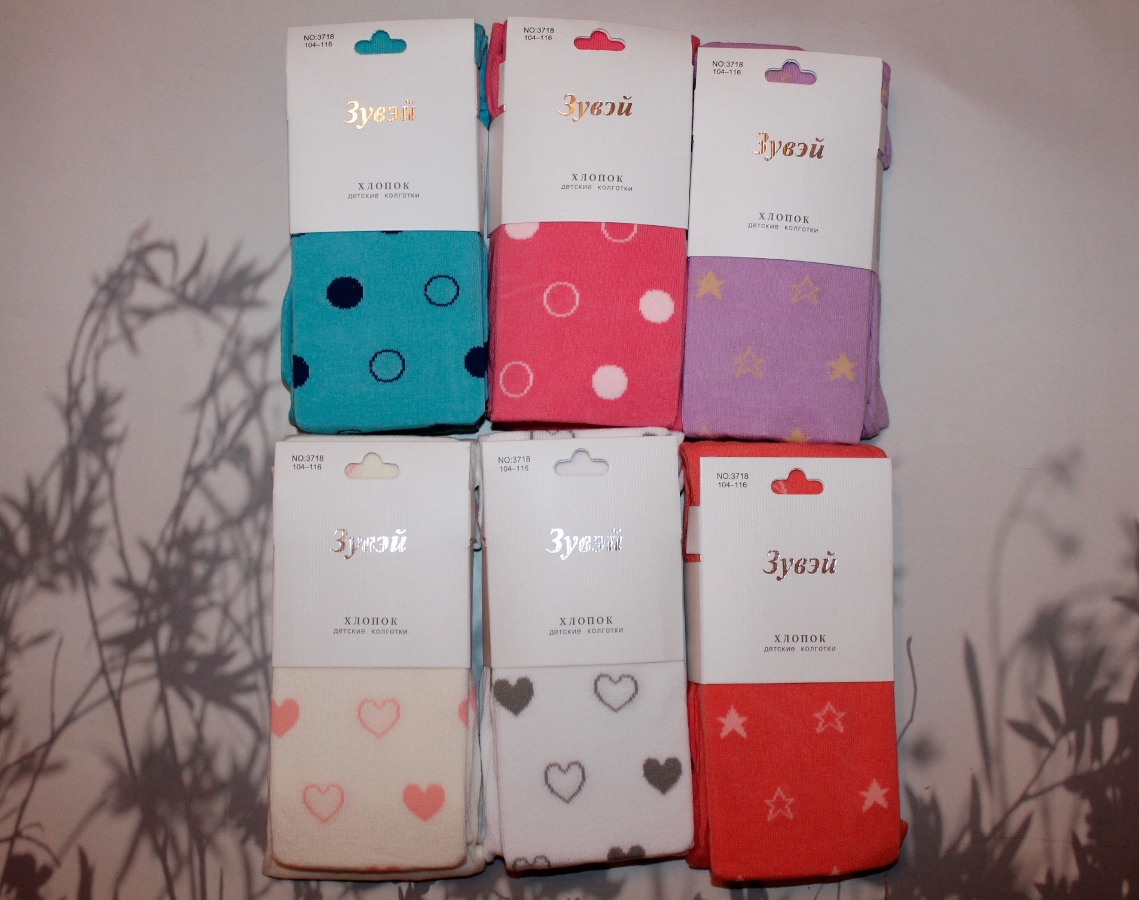 Колготки детские “Зувэй” №3718 (86-128) рисунок