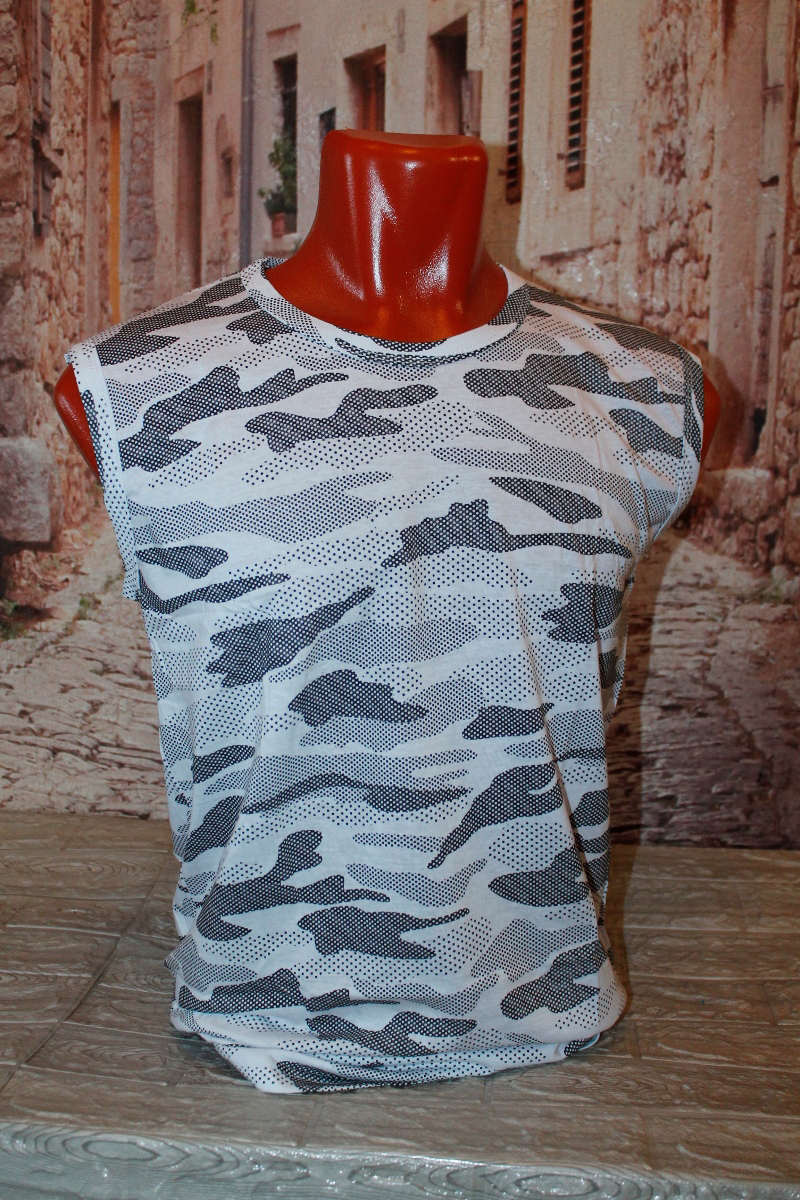 Футболка мужская “Богатырь, Zamin”(48-56) без рукава